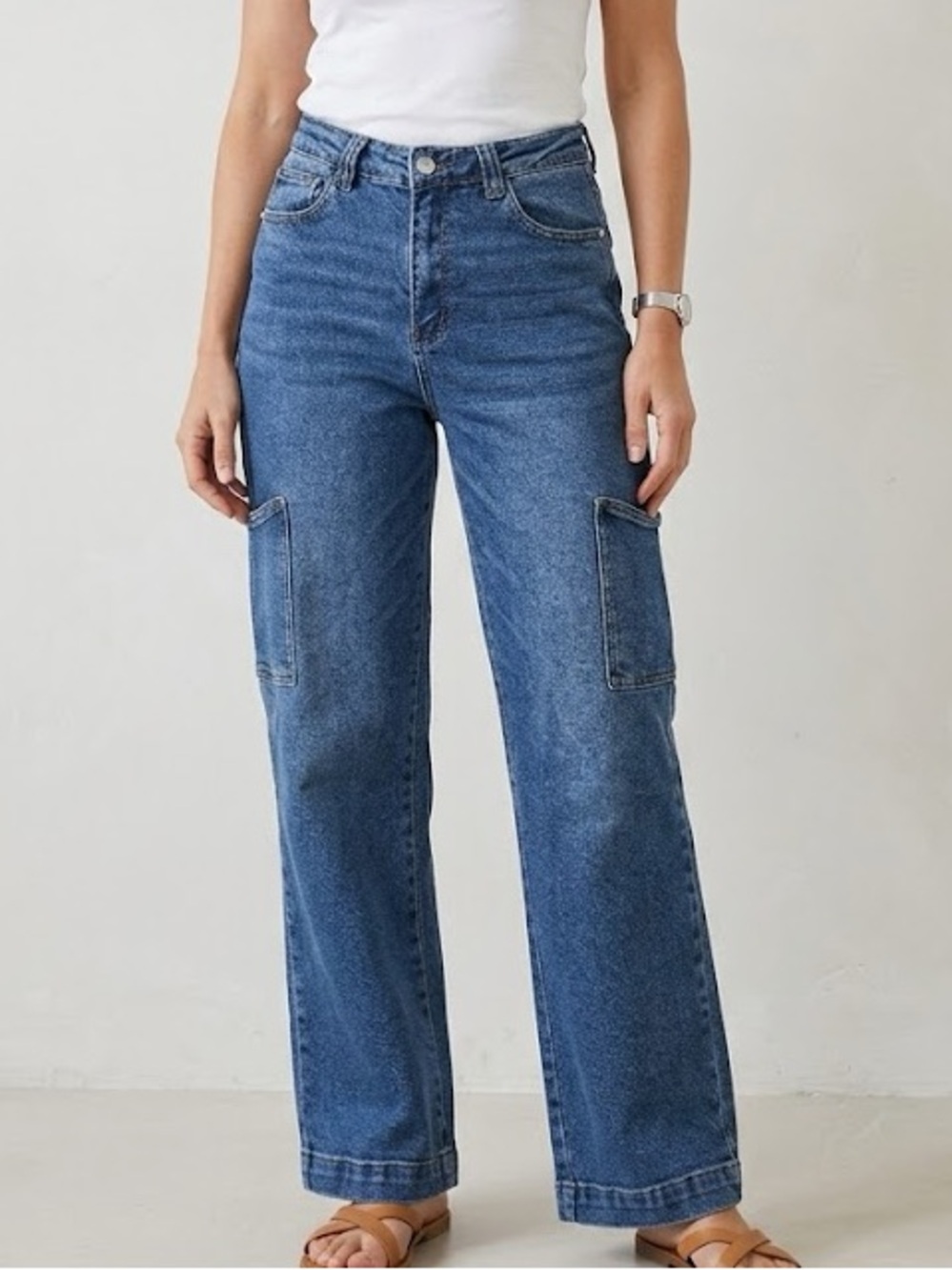 Judy Blue Lennon Wide Cargo Jean 29